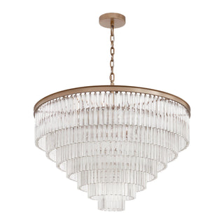 Moorizon Marais Round Chandelier Large – Luxury round chandelier with tiered glass detail