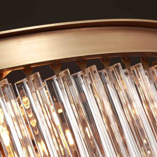 Moorizon Marais Round Chandelier Medium – Close-up detail of round chandelier glass prisms
