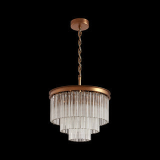 Moorizon Marais Round Chandelier Small – Compact round chandelier with cascading glass prisms