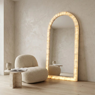 How to Style a Floor Mirror in the Living Room, Bedroom, and Entryway