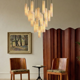 Pluvia Alabaster Cascade Chandelier