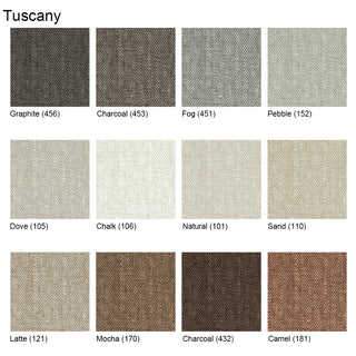 Tuscany fabric swatch palette – warm neutrals