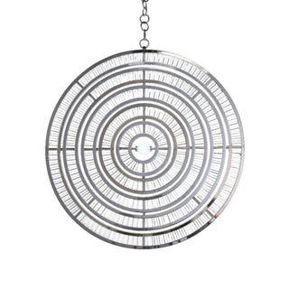 Top view line drawing of Celestial Orbit chandelier showing circular ring layout and dimensions
