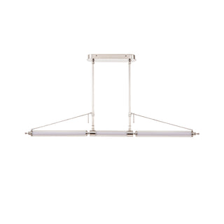 Moorizon Aurora compact linear chandelier, contemporary bar pendant for dining tables