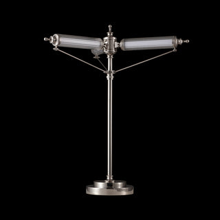 Moorizon Aurora fluted glass-tube bedside table lamp, compact modern ambient lighting