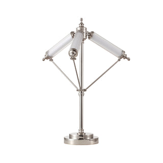 Moorizon Aurora glowing glass-tube table lamp, soft ambient light for living rooms