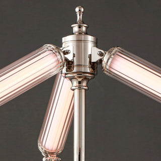 Moorizon Aurora table lamp, luminous glass tube on metal base, modern desk light