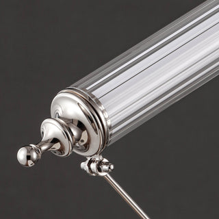 Moorizon Aurora glass-tube table lamp with warm glow, minimalist bedside lighting
