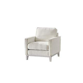 Moorizon Basic American white fabric sofa, single modern fabric sofa for home