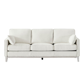 Moorizon Basic American style white fabric sofa, contemporary 3-set sofa collection