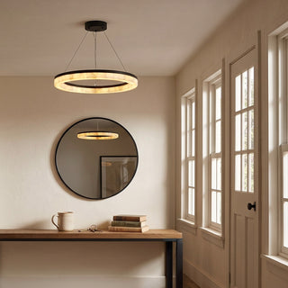 Calista Ring Calcite Stone Chandelier