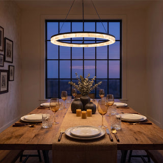 Calista Ring Calcite Stone Chandelier