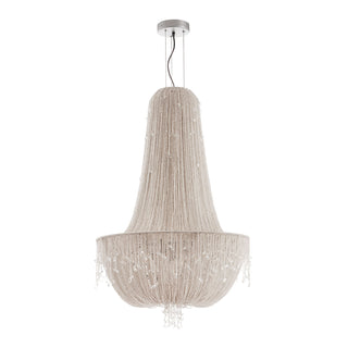 Moorizon Cascade large beaded chandelier, cascading tiers for living or staircase
