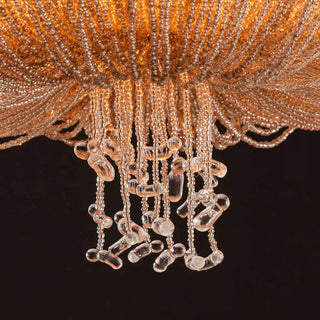 Moorizon Cascade beaded chandelier large, tiered strands, dramatic foyer lighting