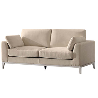 Moorizon Elegant Era light brown fabric sofa, 3-piece modern sectional sofa set