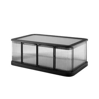 Moorizon Gatsby LED bar table cabinet, modern glass-front storage cabinet, sleek display console for home bar