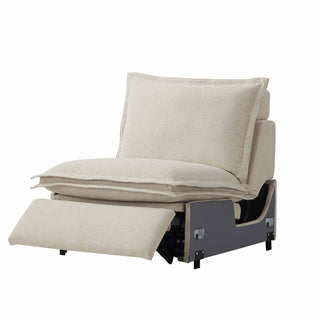 Moorizon Harmony Hug Lounger fabric sofa stationary electric armless chair, modern modular seating