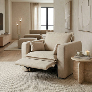 Harmony Hug Power Recliner Fabric Armchair
