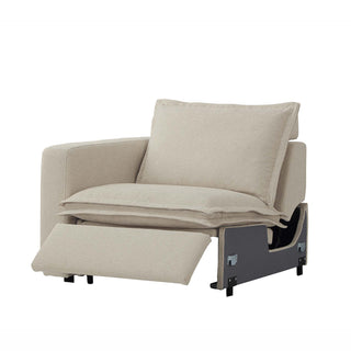 Moorizon Harmony Hug Lounge sand fabric sofa RAF (right arm facing), sectional sofa component