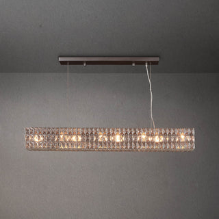 Lattice Crystal Rectangular Chandelier