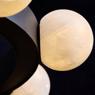 Marquee Opal Stone Globe Ring Chandelier