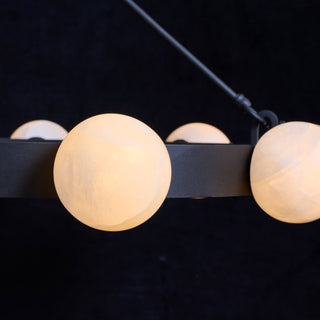 Marquee Opal Stone Globe Ring Chandelier