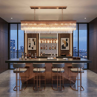 Marais Rectangular Crystal Chandelier