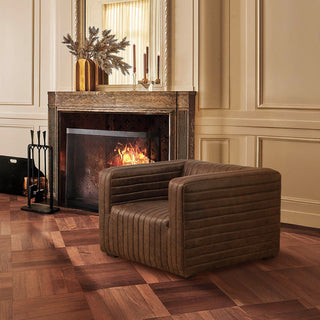 Moorizon Metro Stripe Sofa Chair – Contemporary striped fabric lounge chair for living room seating