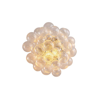 Moorizon Spiral Bubble glass wall sconce, luxury bubble-style clear glass lighting
