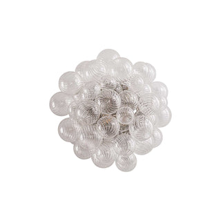 Moorizon Spiral Bubble clear glass wall sconce, modern artistic wall light