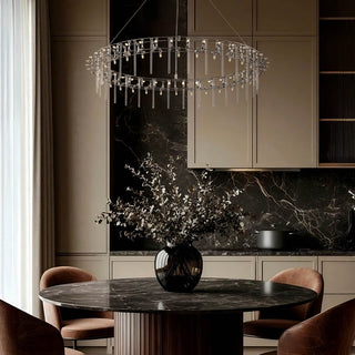 Moorizon Stardust ring chandelier, halo-style ceiling light for living rooms