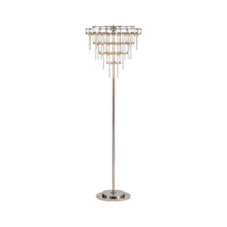 Moorizon Stardust stainless glass rod floor lamp, contemporary designer lighting