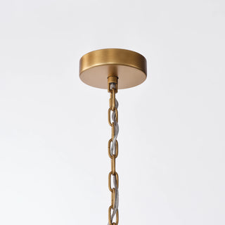 Timelore Round Glass Rod Chandelier
