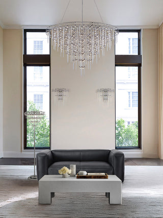 Moorizon Titan Luxe black round chandelier, contemporary luxury lighting fixture