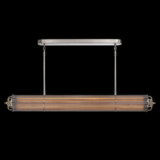 MOORIZON Urban Glow L72 Dining Chandelier – extra-long linear pendant for large dining spaces