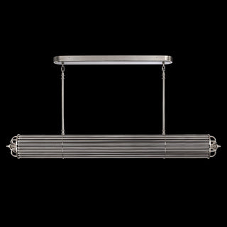 MOORIZON Urban Glow L72 Linear Chandelier – warm modern dining room pendant, 72-inch length