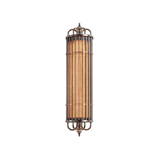 MOORIZON Urban Glow Wall Sconce, Large — sleek vertical glass tube wall light for foyer or corridor