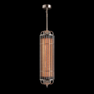 MOORIZON Urban Glow Vertical Pendant, Large – tall modern crystal chandelier for entryway