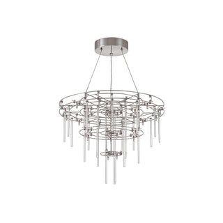 small Stardust chandelier showcasing layered inverted cone profile