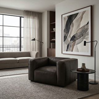 Titan Luxe Full-Grain Leather Armchair