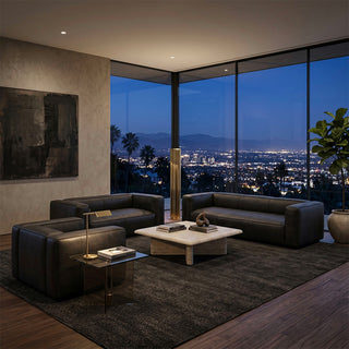 Titan Luxe Full-Grain Leather Sofa