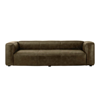 Titan Luxe 3-Seater Sofa in Whiskey Brown Full-Grain Leather – Designer Leather Sofa