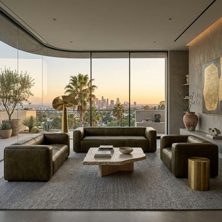 Titan Luxe Full-Grain Leather Sofa
