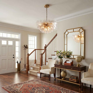 Wavora Rippled Glass Disc Chandelier